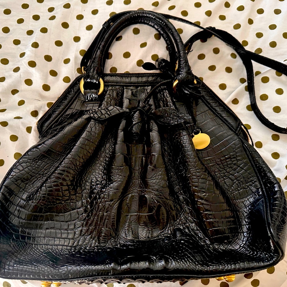 Brahmin Alligator Satchel
